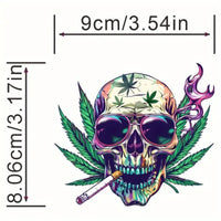 Thumbnail for Skull Leaf Iron-on Transfer