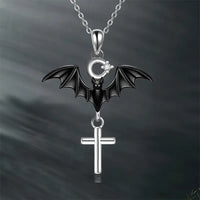 Thumbnail for Cross Bat Pendant Necklace