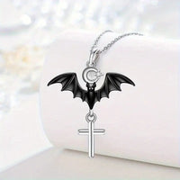 Thumbnail for Cross Bat Pendant Necklace