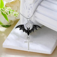 Thumbnail for Cross Bat Pendant Necklace