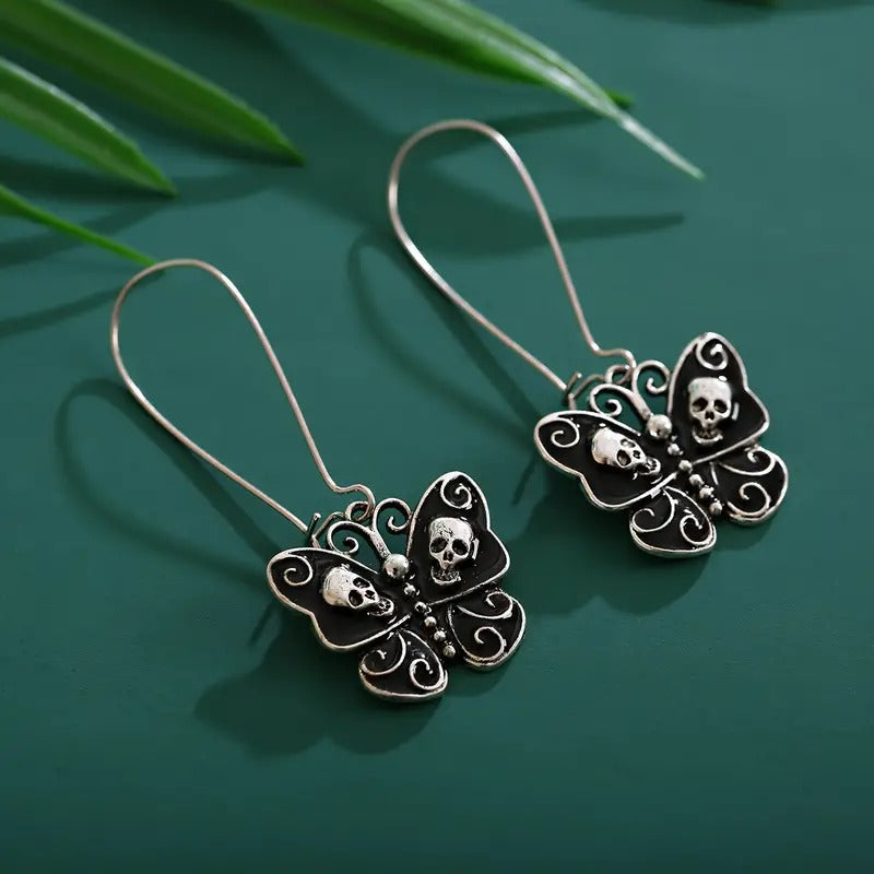 Gothic Butterfly Earrings
