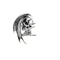 Thumbnail for Metal Devil Skull Vinyl Car Sticker