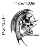 Thumbnail for Metal Devil Skull Vinyl Car Sticker
