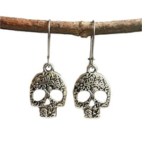 Thumbnail for Embossed Skull Earrings