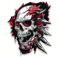 Thumbnail for Brutal 3D Skull Vinyl Sticker