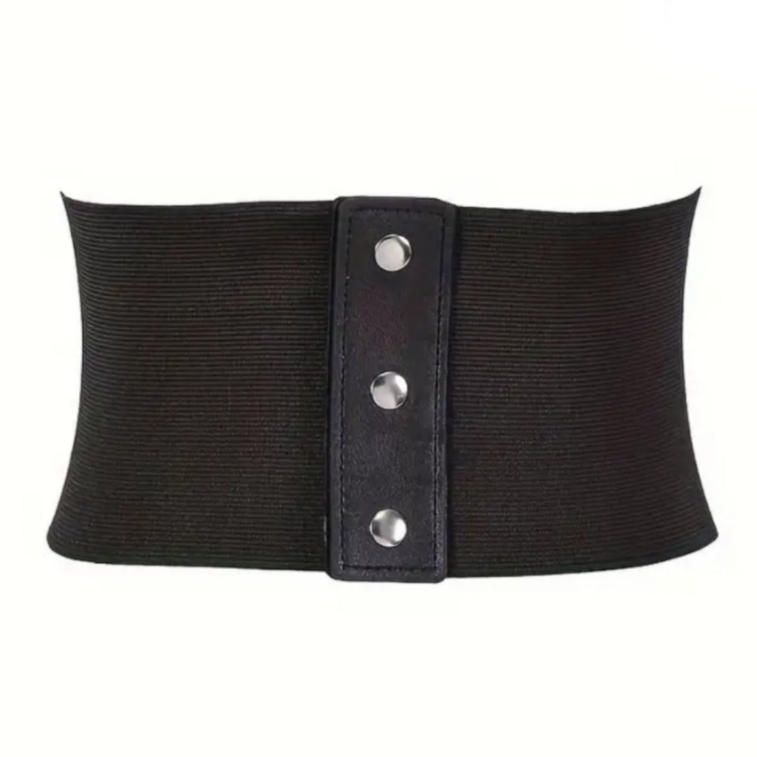 Silver Heart Corset Belt