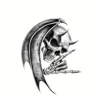 Thumbnail for Metal Devil Skull Vinyl Car Sticker