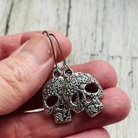 Thumbnail for Embossed Skull Earrings