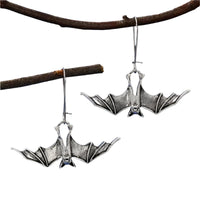 Thumbnail for Gothic Dangle Bat Earrings