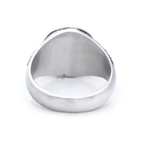 Thumbnail for Gold Pirate Skull Crossbones Swords Stainless Steel Men's Ring