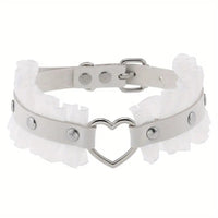 Thumbnail for Lovers Lace Heart Choker