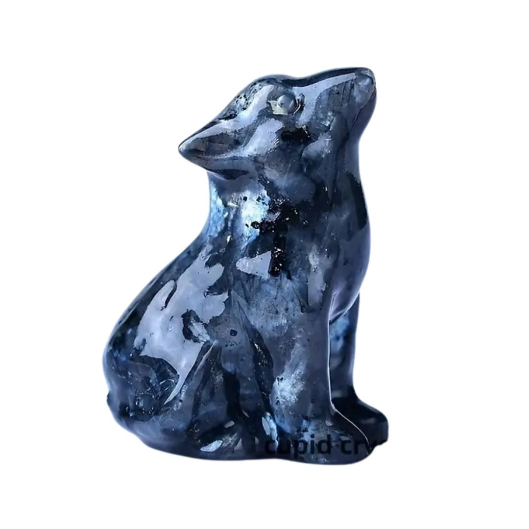 Wolf Miniature Crystal Figurine