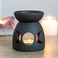 Thumbnail for Black Triple Moon Oil Burner