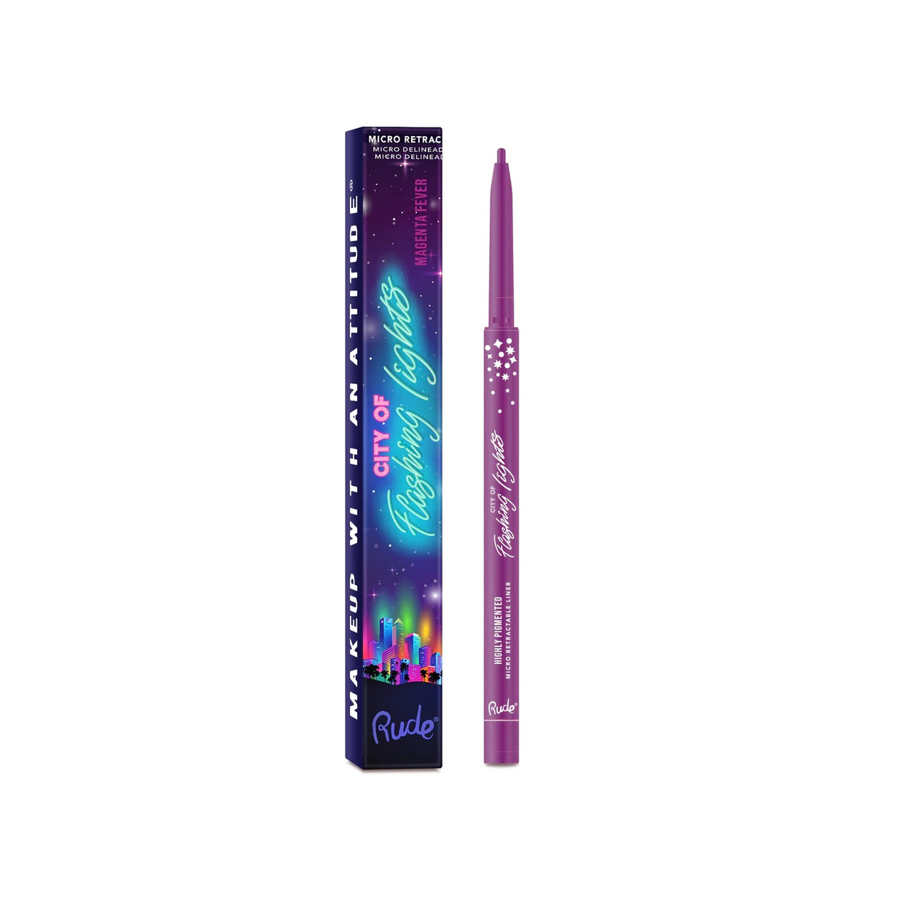 City of Flashing Lights Micro Retractable Liner
