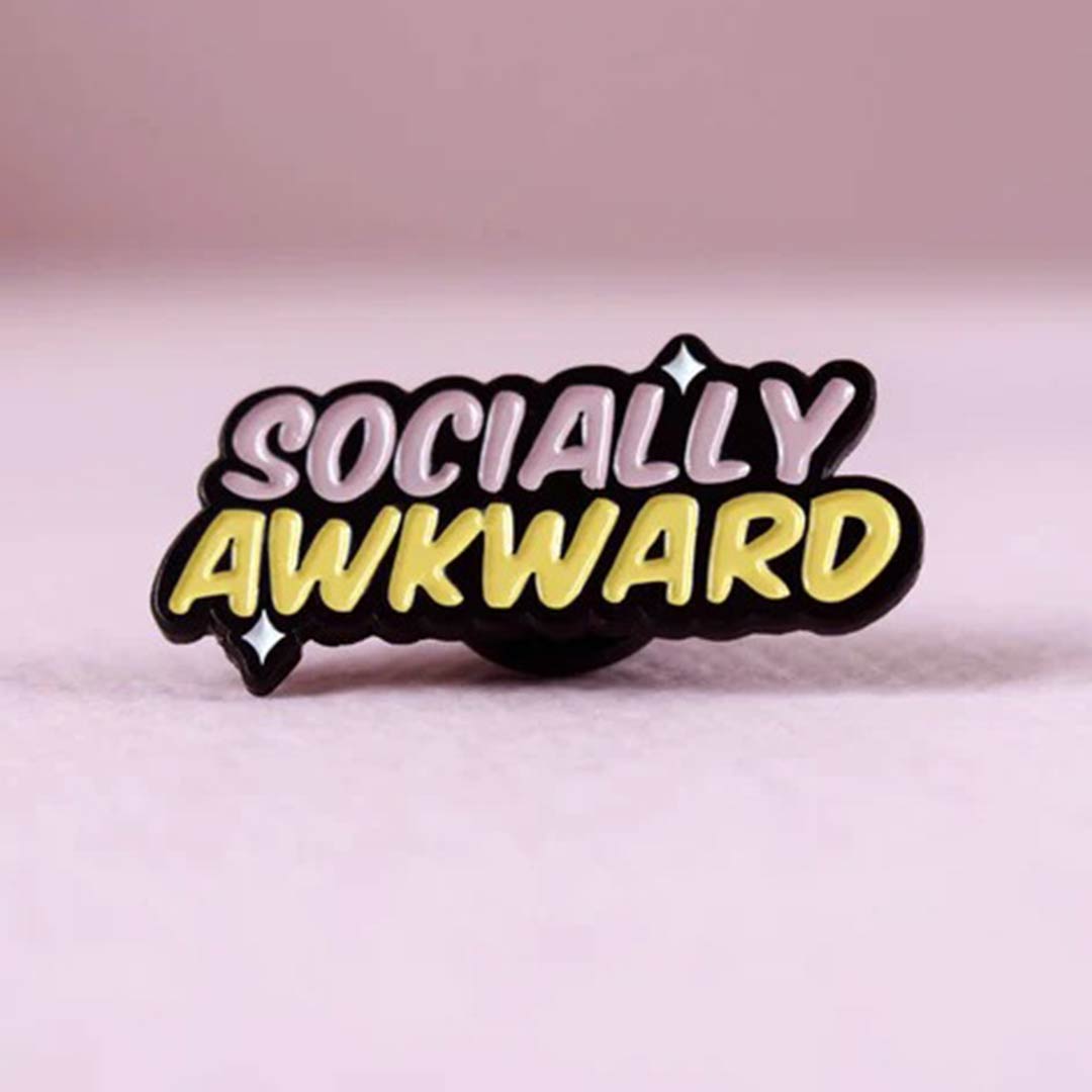 Socially Awkward Enamel Pin Brutalitees
