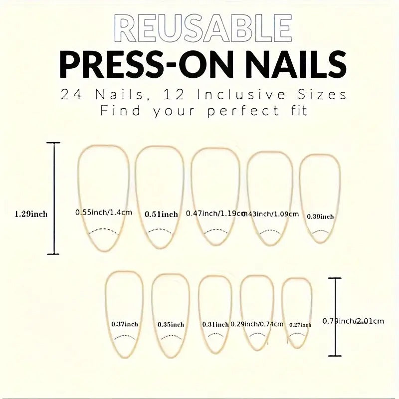 Black Galaxy Press On Nails