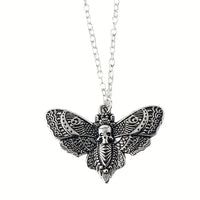 Thumbnail for Death Moth Pendant Chain Necklace