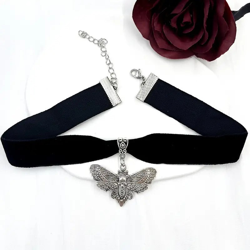 Death Moth Velver Choker