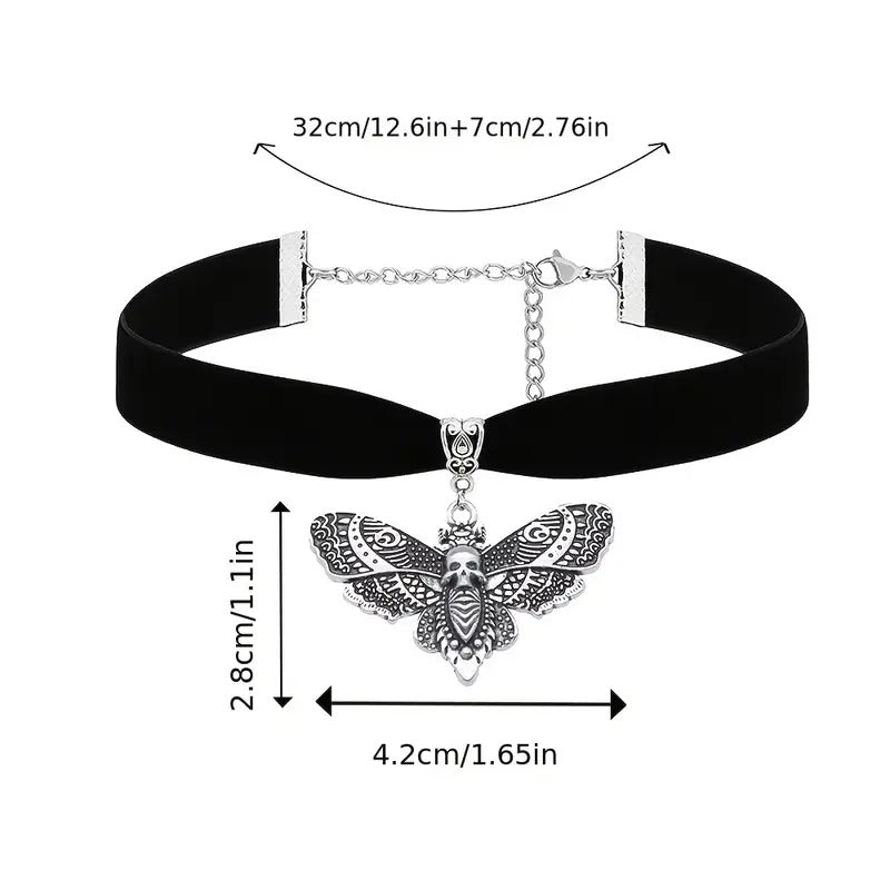 Death Moth Velver Choker