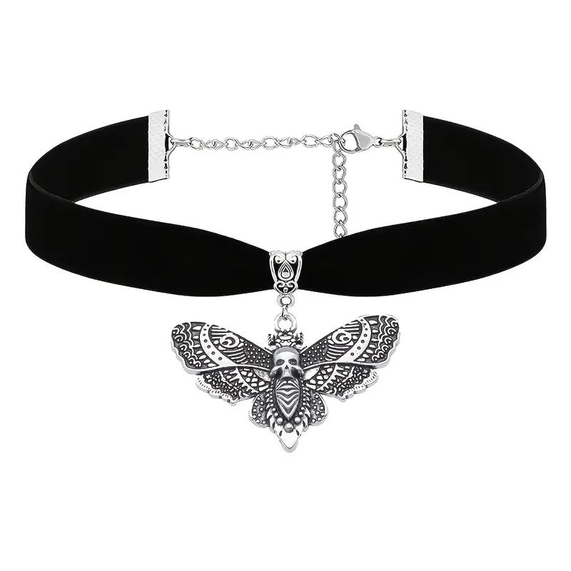 Death Moth Velver Choker