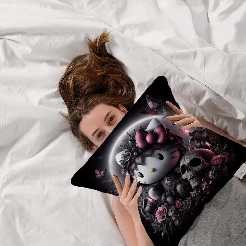 Gothed Out Hello Kitty Cushion Covers x2