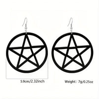 Thumbnail for Pentagram Hoop Earrings