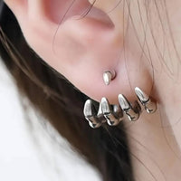 Thumbnail for Skelahand Silver Skeleton Hand Stud Earrings