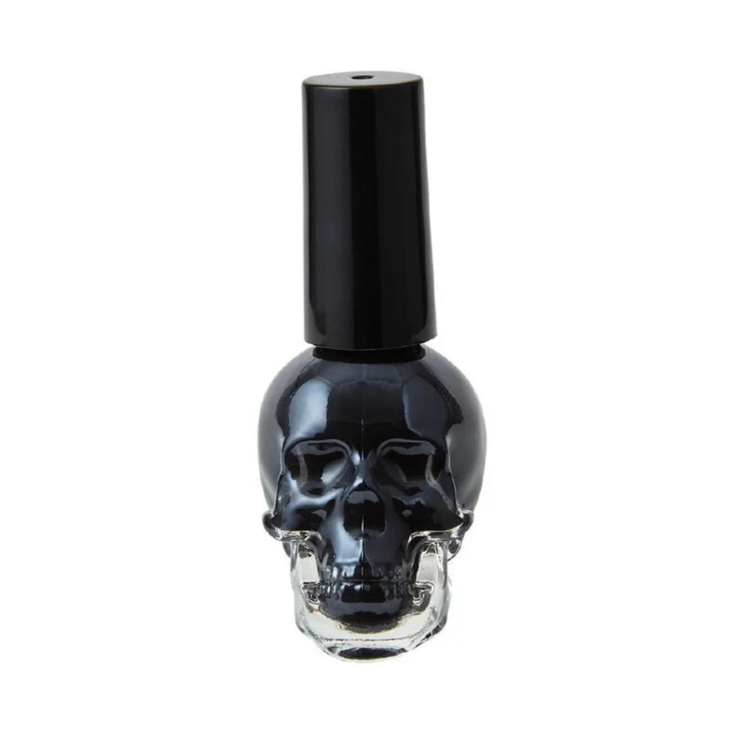Black Skull Nail Polish