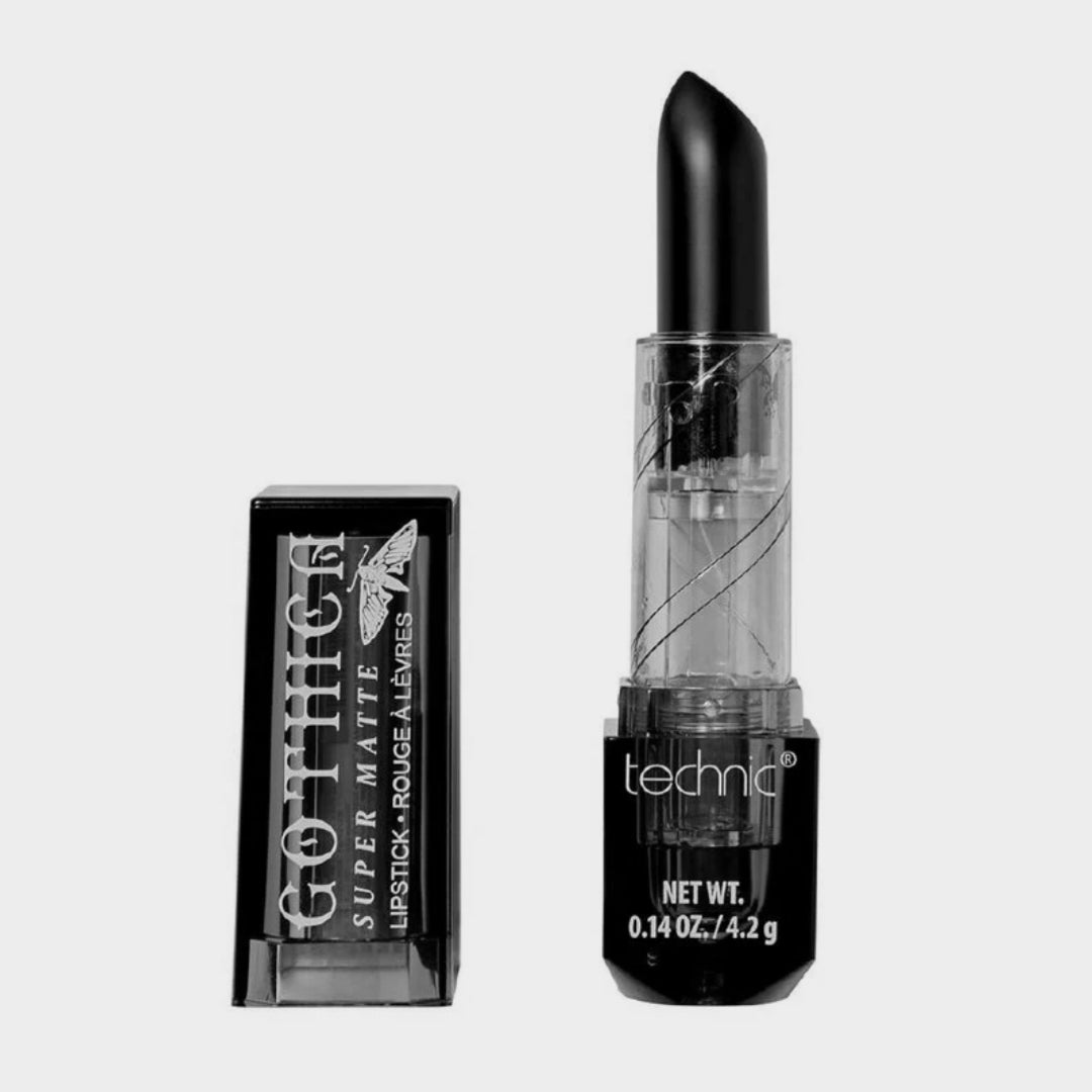 Gothic Black Matt Lipstick