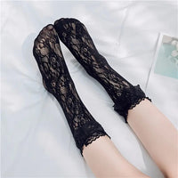 Thumbnail for Ruffle Trim Lace Socks