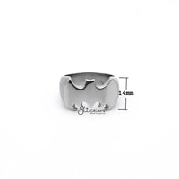 Thumbnail for Stainless Steel Glossy Batman Casting Men's Rings - Silver