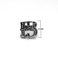 Thumbnail for Stainless Steel Hollow Number #13 Casting Men's Rings