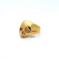 Thumbnail for 18K Gold I.P Stainless Steel Classic Skull Head Casting Men's Ring