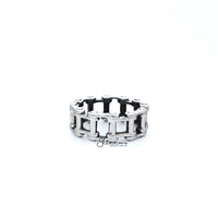 Thumbnail for Stainless Steel Antiqued Motorcycle Chain Casting Men's Rings