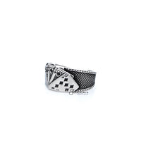 Thumbnail for Stainless Steel Antiqued Poker Cards Casting Men's Open Rings