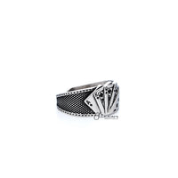 Thumbnail for Stainless Steel Antiqued Poker Cards Casting Men's Open Rings