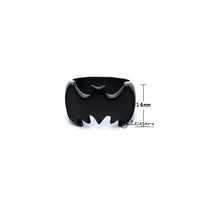 Thumbnail for Stainless Steel Glossy Batman Casting Men's Rings - Black