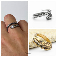 Thumbnail for Stainless Steel Snake Ring - Silver