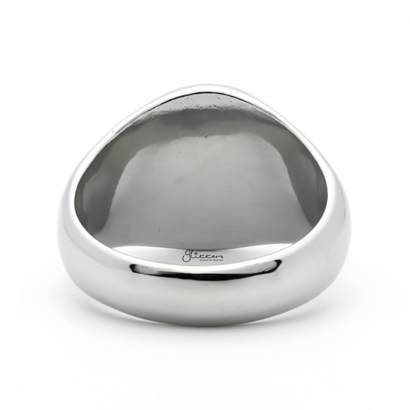 Stainless Steel Celtic Trinity Knot Rune Signet Ring