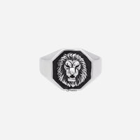 Thumbnail for Stainless Steel Lion Ring - Silver