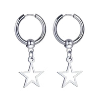 Thumbnail for Star Drop Hoop Earrings