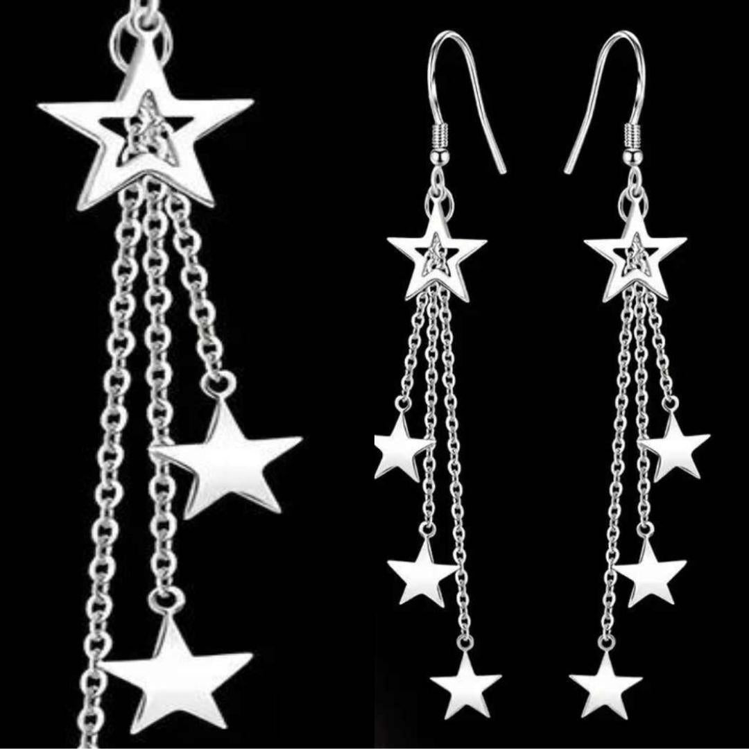 Star Chain Earrings