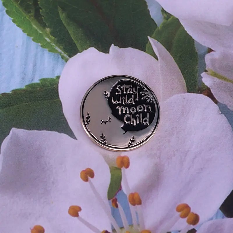 Stay Wild Moon Child Enamel Pin