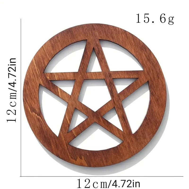 Wooden Pentagram Coaster