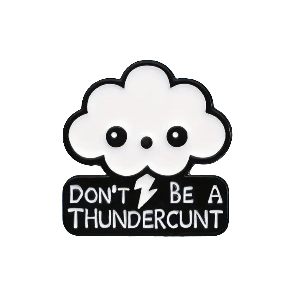 Don't Be a Thundercunt Pin