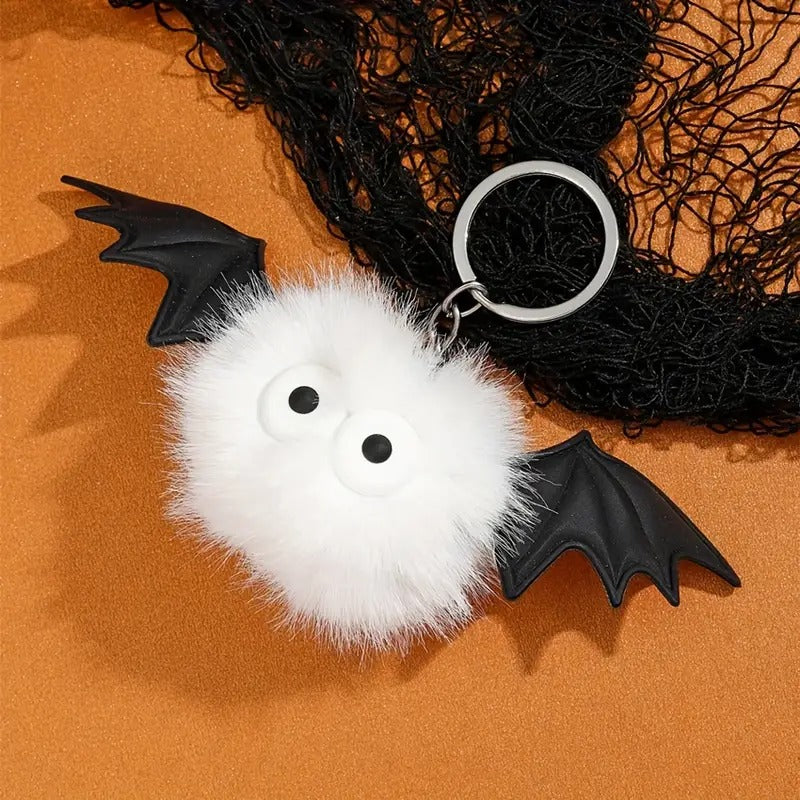 Fluffy Bat Keyring