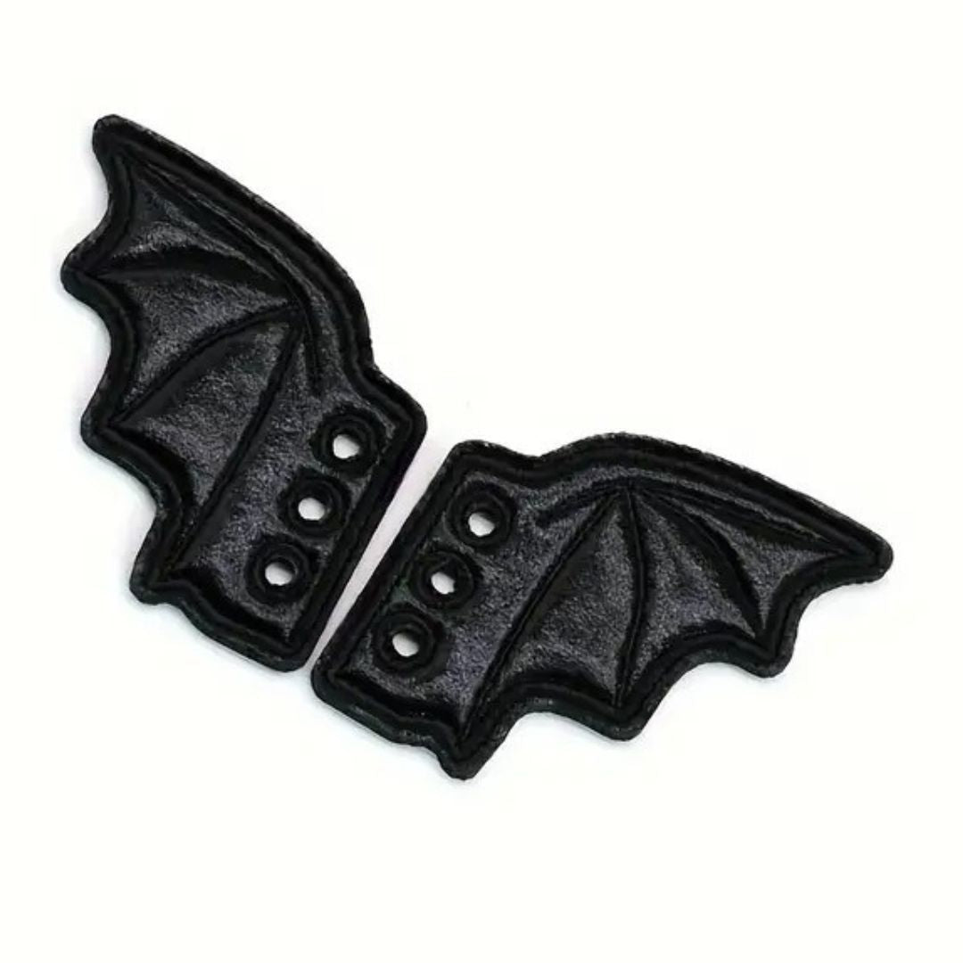 Black Bat Boot Wings