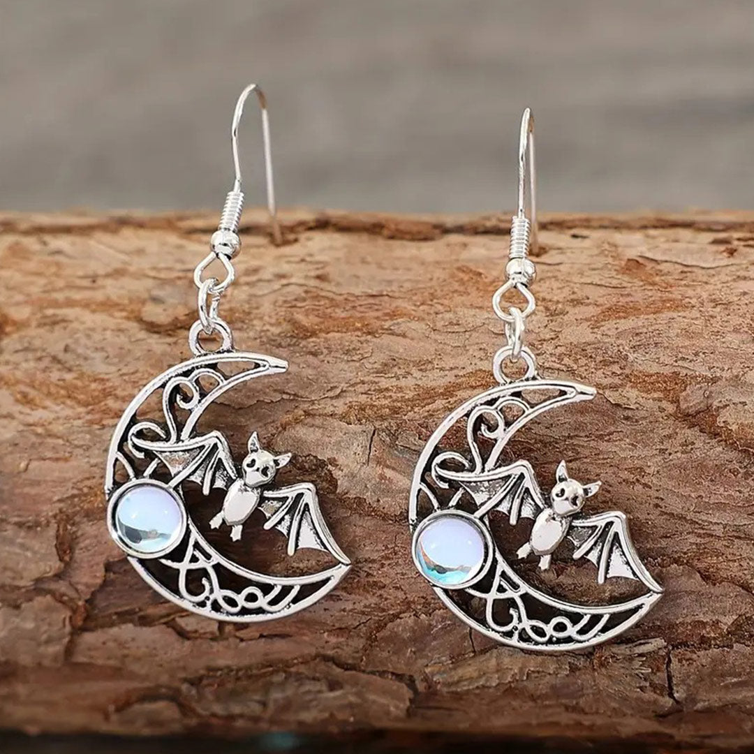 Bat's Moon Earrings