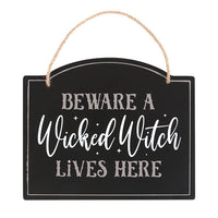 Thumbnail for Beware a Wicked Witch Lives Here Sign