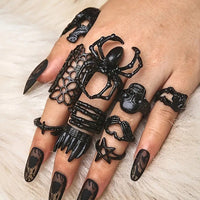 Thumbnail for Black Goth Ring Set